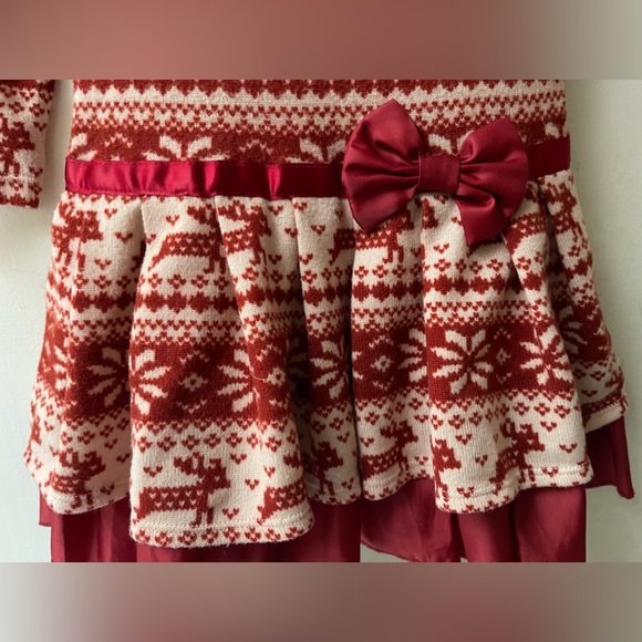 Lipstik girls 2T holiday dress red - Picture 2 of 5